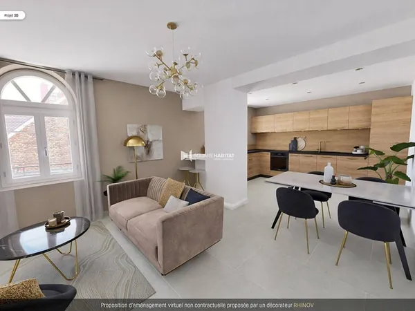 Appartement 3 pièces 60 m²