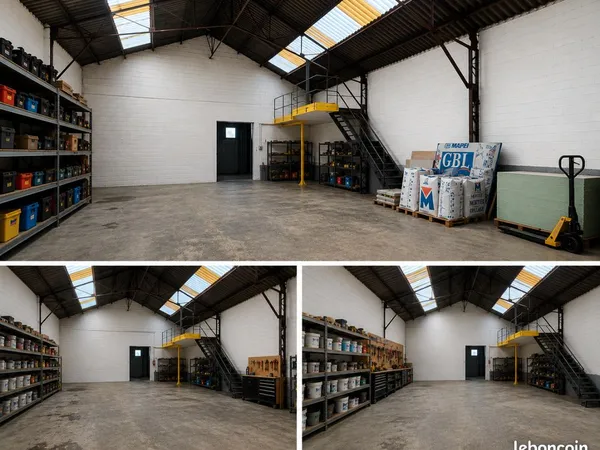 Hangar 200m2 coeur de ville