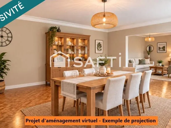Maison familiale T4/T5 de 115m² au calme avec terrasse, sous-sol