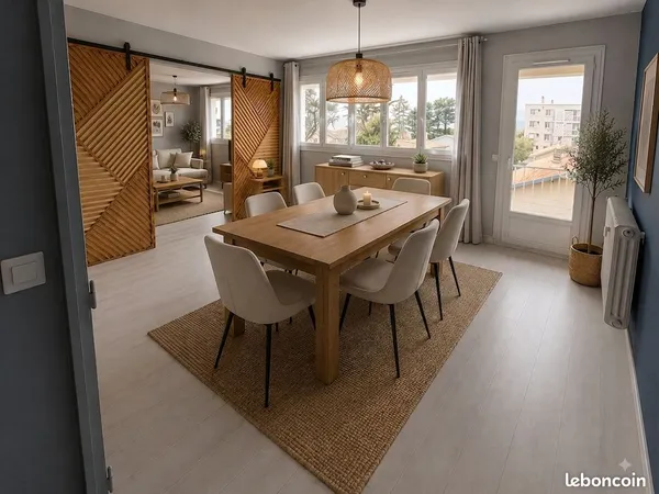 Appartement 3 pieces 57m2 VALENCE Quartier Petit Charran avec garage et cave