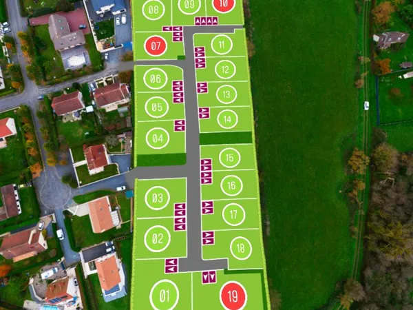 Terrain en individuel 396 m²