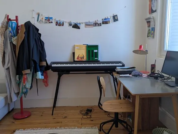Chambre meublée 2 à 6mois dans T2 Lumineux