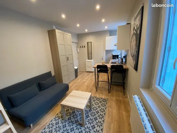 Studio meublé et rénové à louer