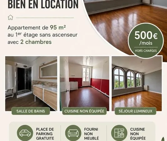 Location appartement de 95m²