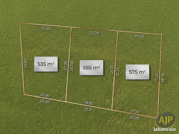 Terrain 585 m² AVENSAN