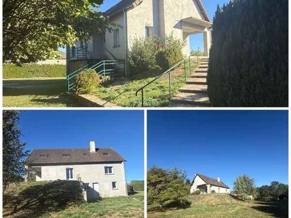 Maison 8 pièces rénovée - 160 m² - Terrain de 2 846 m² - Mérinchal