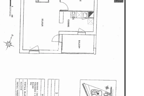 Appartement 2 pièces 43 m²