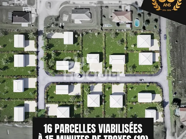 Terrain viabilisé - 601m²