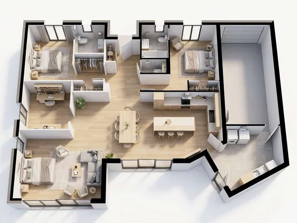 Maison 3 pièces 100 m²
