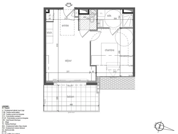 Appartement 2 pièces 40 m²