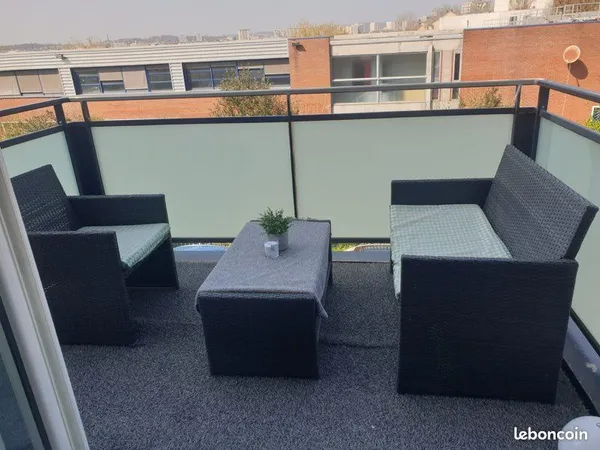 F2 52 m² meublé avec balcon