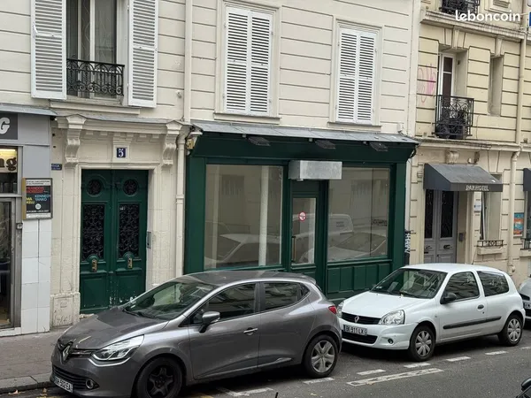 Murs de boutique rénovée 28 m², 5 rue Simart, Paris 18e