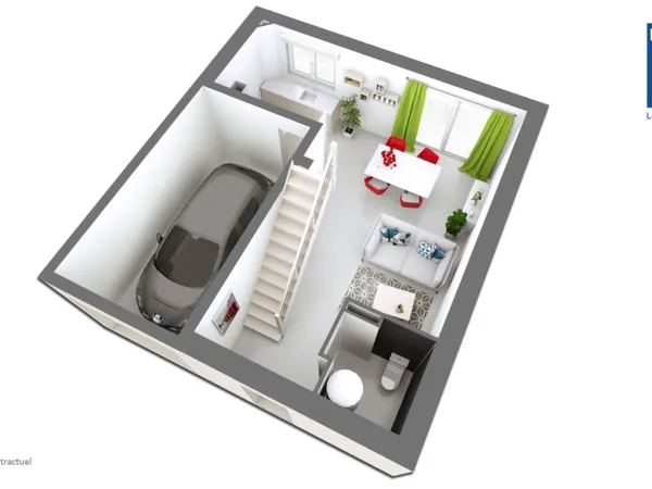 Terrain + maison 74 m²