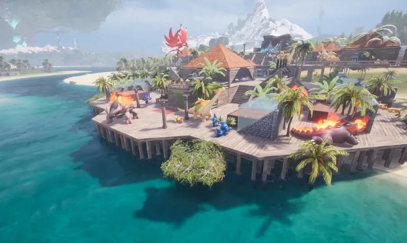 Palworld 1.0: building on water with the floating construction kit