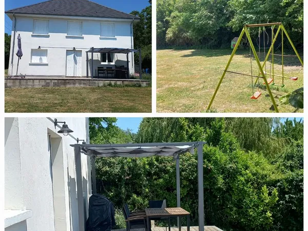 Maison rénovée 130 m² - 2 ch. + bureau - terrain 1500 m² sans vis-à-vis