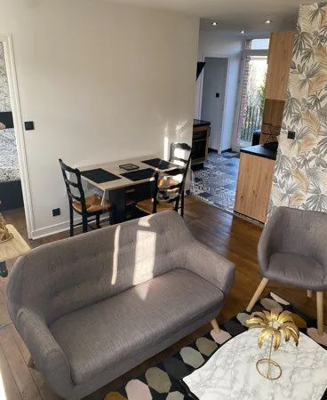 Appartement meublé 34 m² avec terrasse de 14 m²