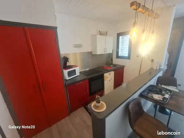 Studio meublé rdc 27m2
