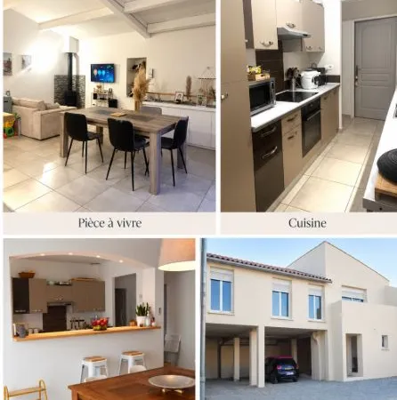 Appartement indépendant T4 de 98m² Congénies (Vaunage) - Balcon et parking