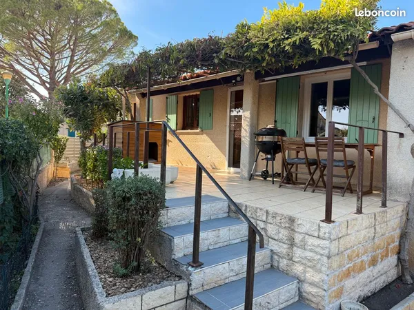 Maison de plain-pied 3 chambres avec jardin - sarrians