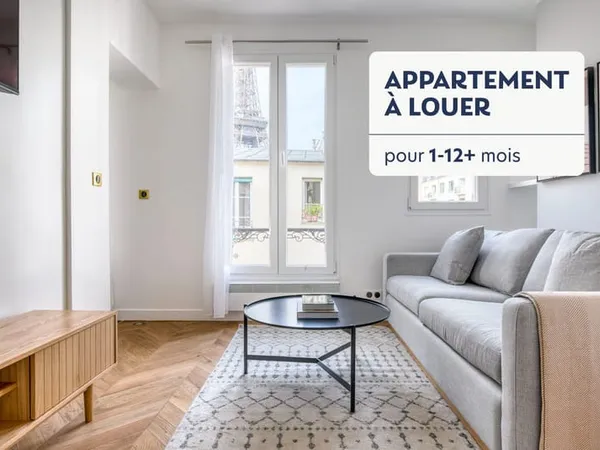 Magnifique 3 Pièces rénové face à la Tour Eiffel
