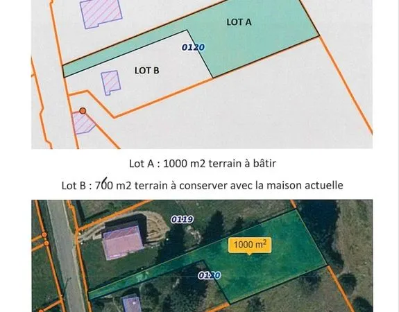 Terrain à bâtir 760m2