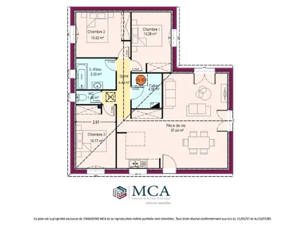 Maison neuve 4 pièces 85 m²