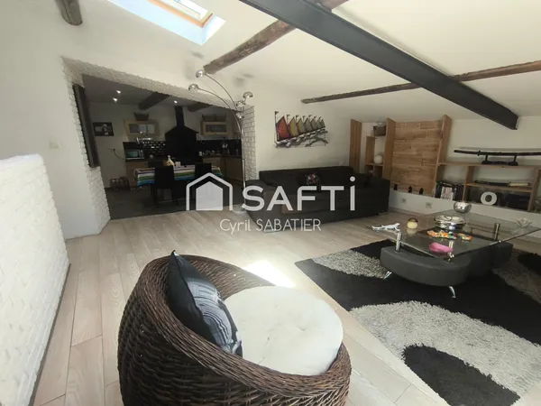 Maison de caractère rénovée - 110 m² - 2 suites - Garage 26 m²