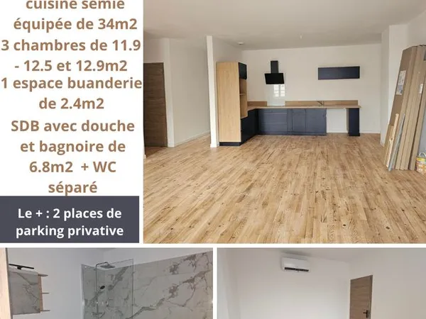 T4 immeuble rénové Beauzac