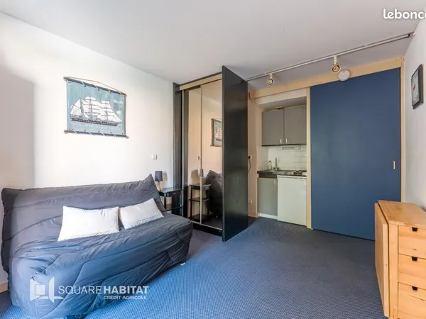 Studio 2 pièces 17 m²