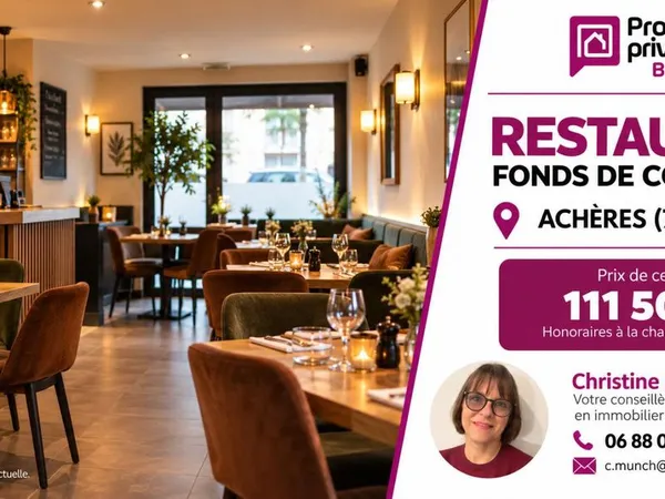 Fonds de commerce restaurant 90 m²