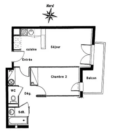 Loue appartement 46m² Toulouse Patte d'Oie, balcon aménagé, parking privé en sous-sol, piscine