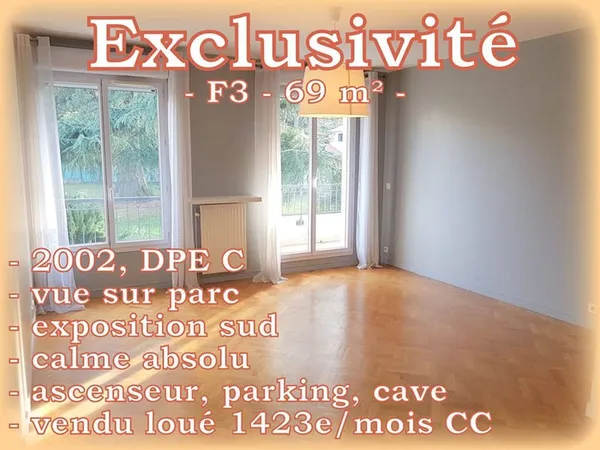 Appartement 3 pièces 69 m²