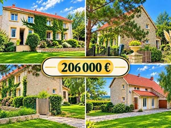 Maison en pierres, calme absolu 163 m² hbles 3 chambres .. terrain