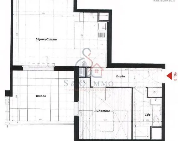 Appartement 2 pièces 50 m²