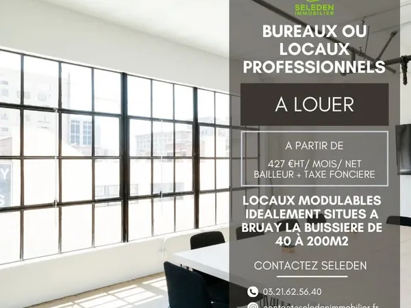Bureaux 41 m² Bruay-la-Buissière