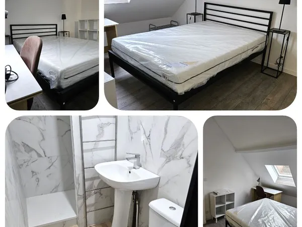 Chambre en colocation sur Tourcoing Brun Pain avec Jardin