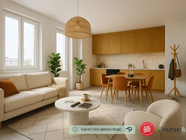 3 PIÈCES de 90m² + PKG(s)