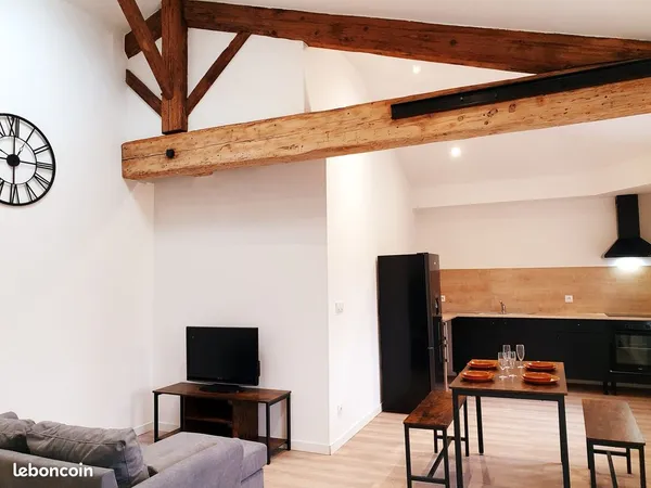 T3 meublé 60m² + jardin + garage-atelier 60m² possible - Annonay