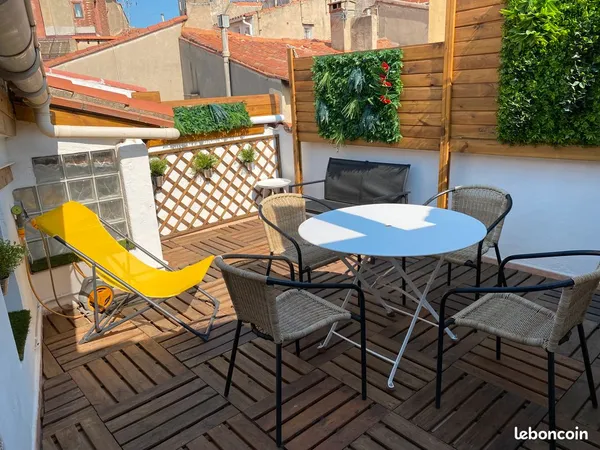 T3 Meublé Design avec Terrasse