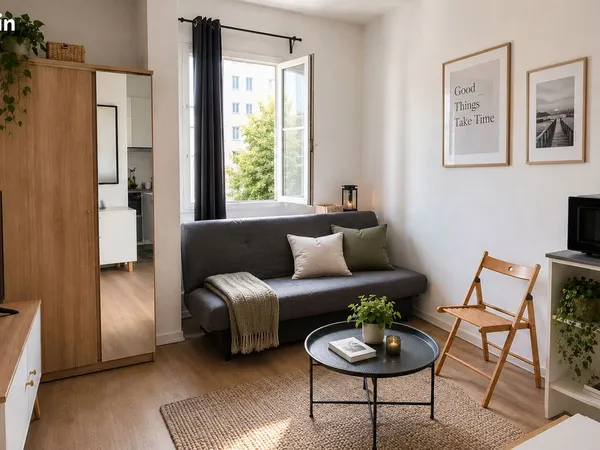 Studio 1 pièce 20 m²