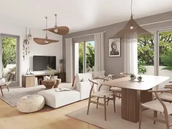 Beau T3 lumineux à Vernier, Nice, 2 chambres