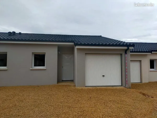 Maison neuve T3 83 m² - Garage - Jardin 350 m² - DPE A - Biard