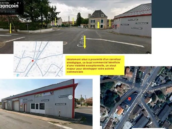 Local commercial 380 M2 - Civray centre-ville