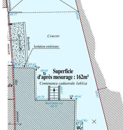 Maison sur terrain 162m² COS de 0.5 pour rénovation ou projet de construction