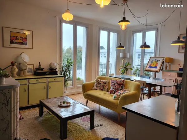 BREST Harteloire, T3 Lumineux, hauteur sous plafond, vue dégagée, pas de vis à vis avec immeuble