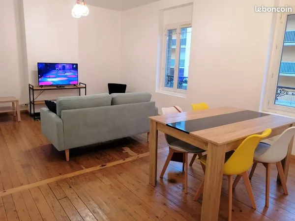 Superbe T3 meublé (63 m²) refait à neuf - 2 Chambres - Le Havre
