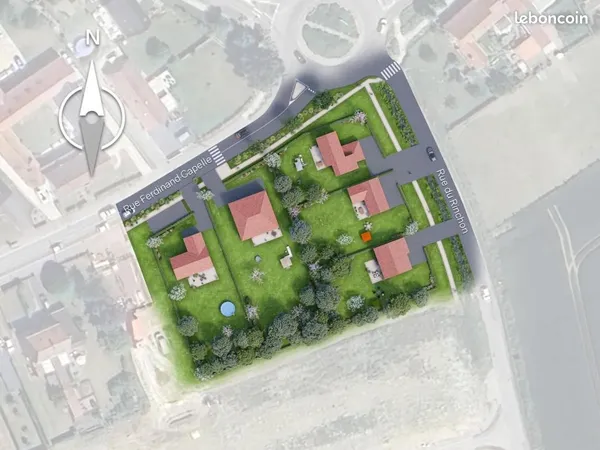 Terrain 1 202 m² Merville