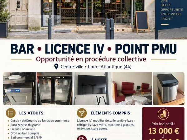 Hôtellerie et restauration Vente Châteaubriant   25000€
