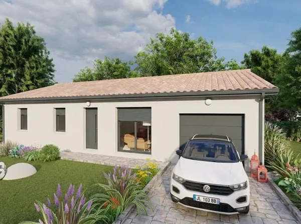 Projet de construction d'une maison 83.63 m² avec terrain à FLEURAT (23)