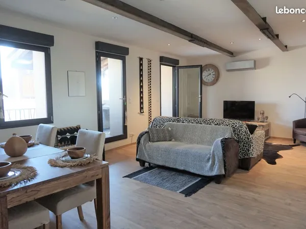 Rare Perpignan centre-ville, superbe T3 standing 100 m² hab avec grande terrasse 35 m² belle vue
